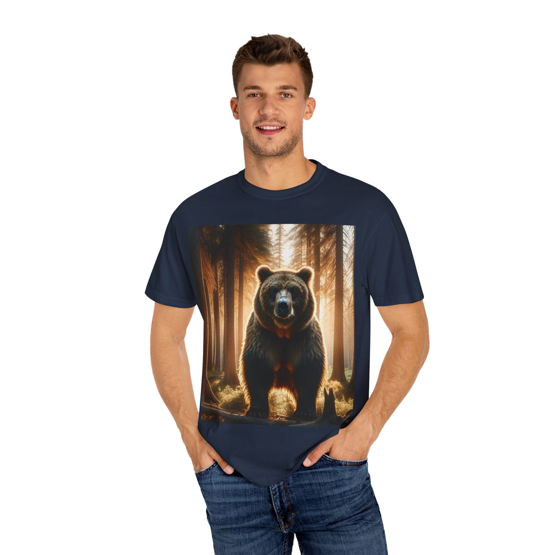 Nature-Inspired Bear Graphic Unisex T-Shirt