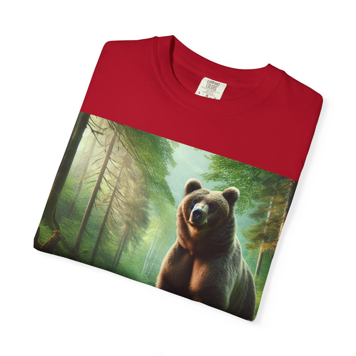 Nature-Inspired Unisex Bear Graphic Tee - Ideal for Outdoor Enthusiasts