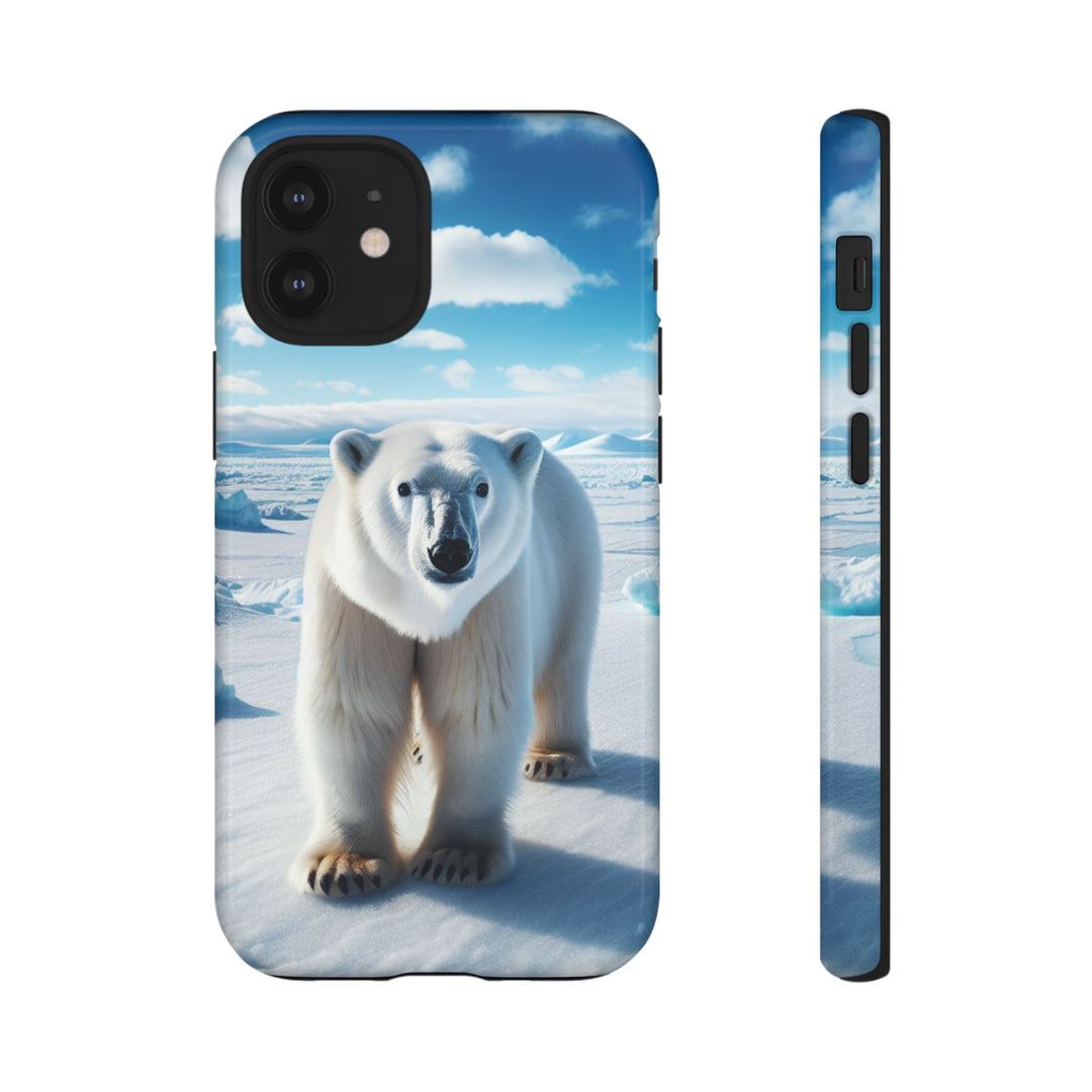 Polar Bear Tough Phone Case - Durable Protector with Arctic Design