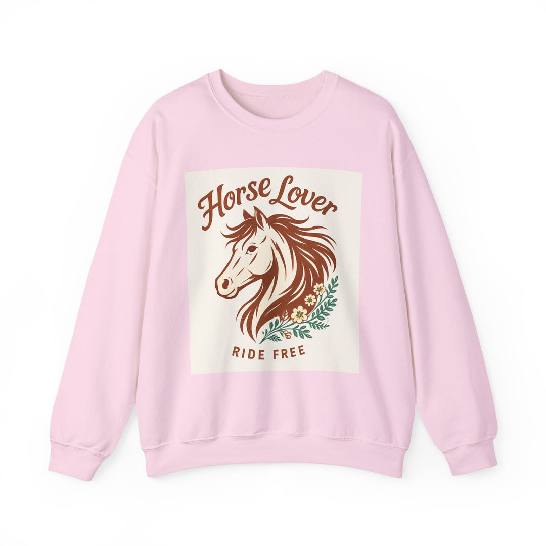 Cozy Horse Lover Sweatshirt, Equine Enthusiast Apparel, Perfect Gift for Equestrians, Casual Comfort, Horseback Riding Fashion