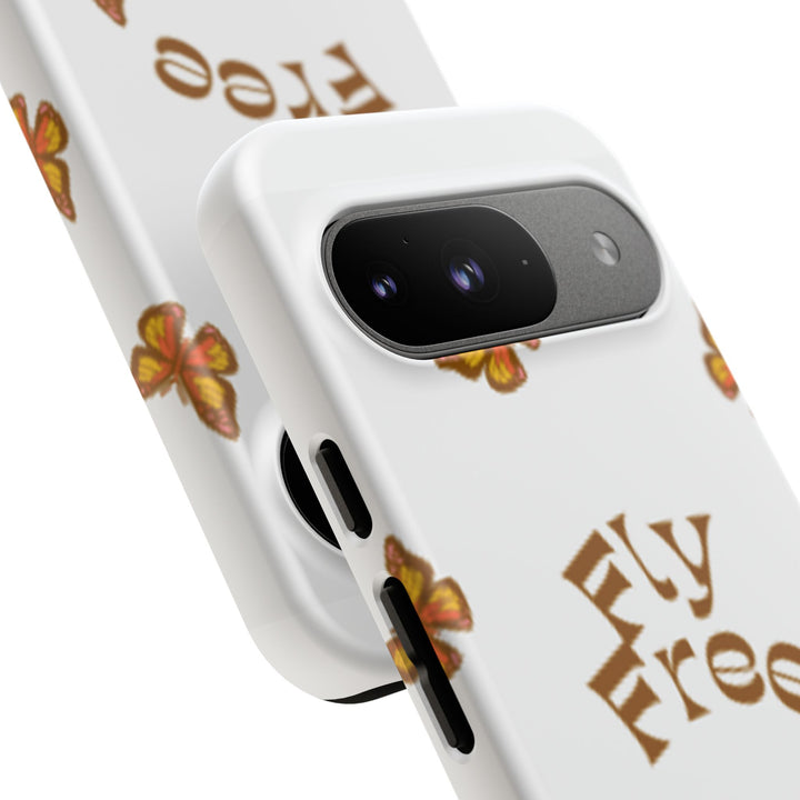 Stylish Phone Case | 'Fly Free' Butterfly Design | Unique Tough Cases