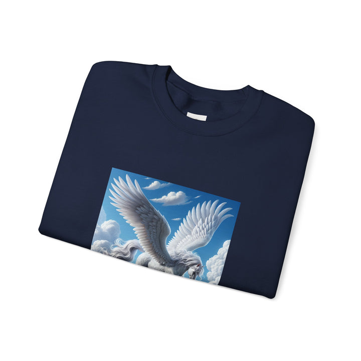 Mythical Pegasus Crewneck Sweatshirt, Cozy Unicorn Gift, Fantasy Apparel, Perfect for Fall, Unique Unisex Sweatshirt