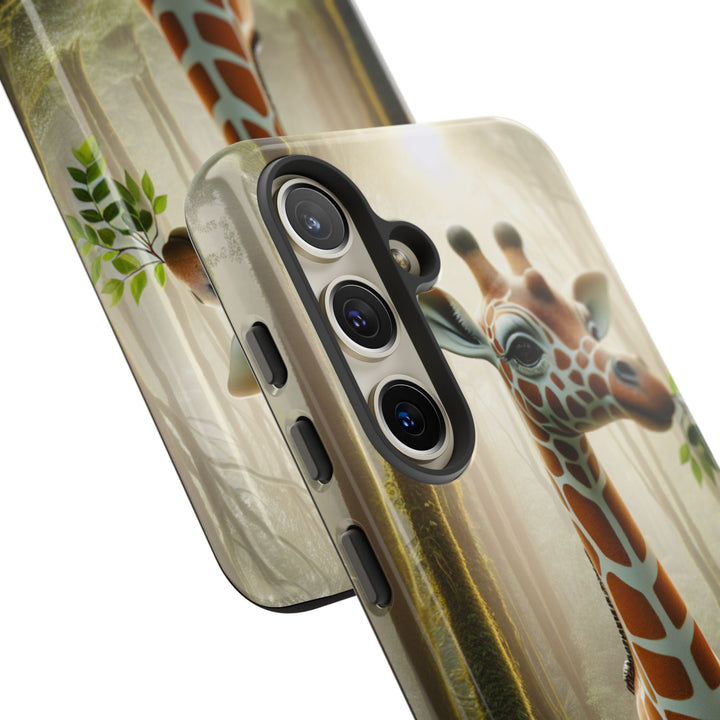 Giraffe Tough Phone Case - Cute Animal Design for Nature Lovers