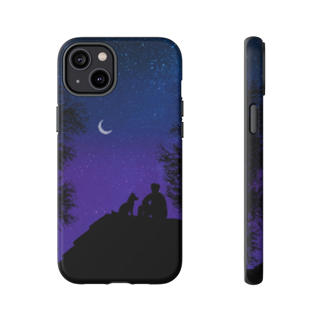 Starry Night Phone Case for Dog Lovers