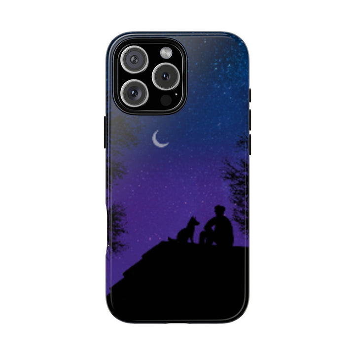 Starry Night Phone Case for Dog Lovers