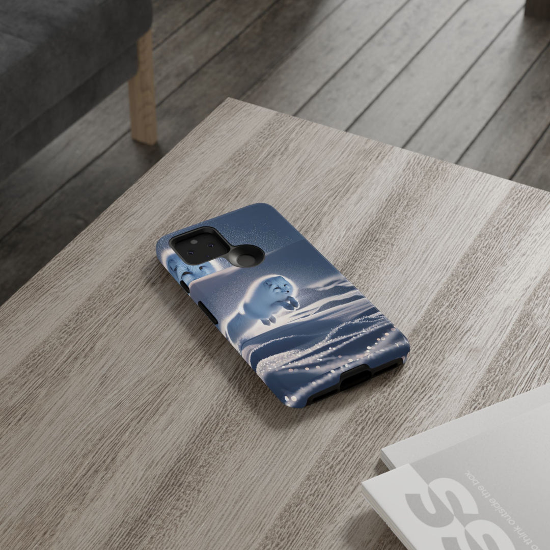 Cute Arctic Fox Phone Case – Tough Protective Cover for Animal Lovers