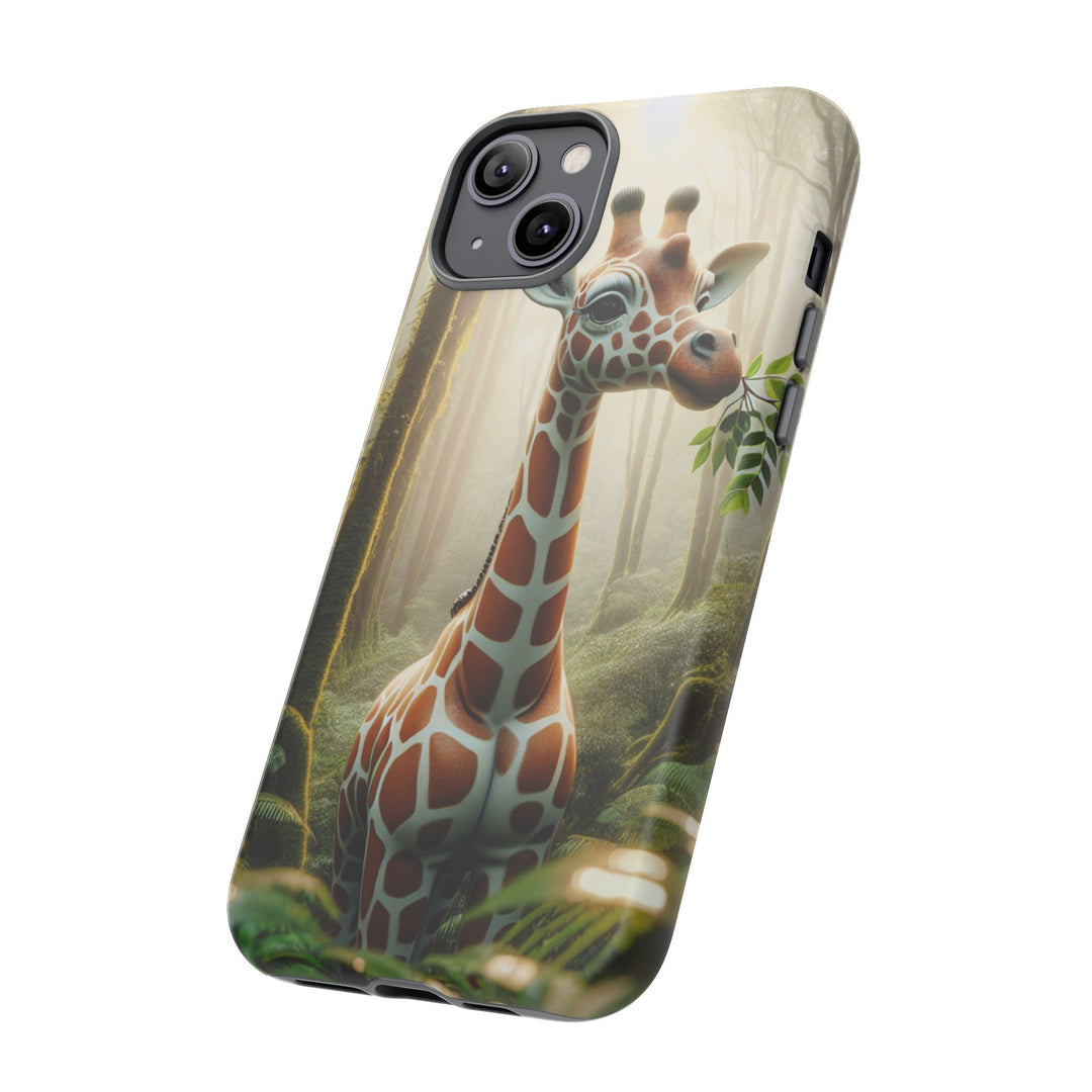 Giraffe Tough Phone Case - Cute Animal Design for Nature Lovers