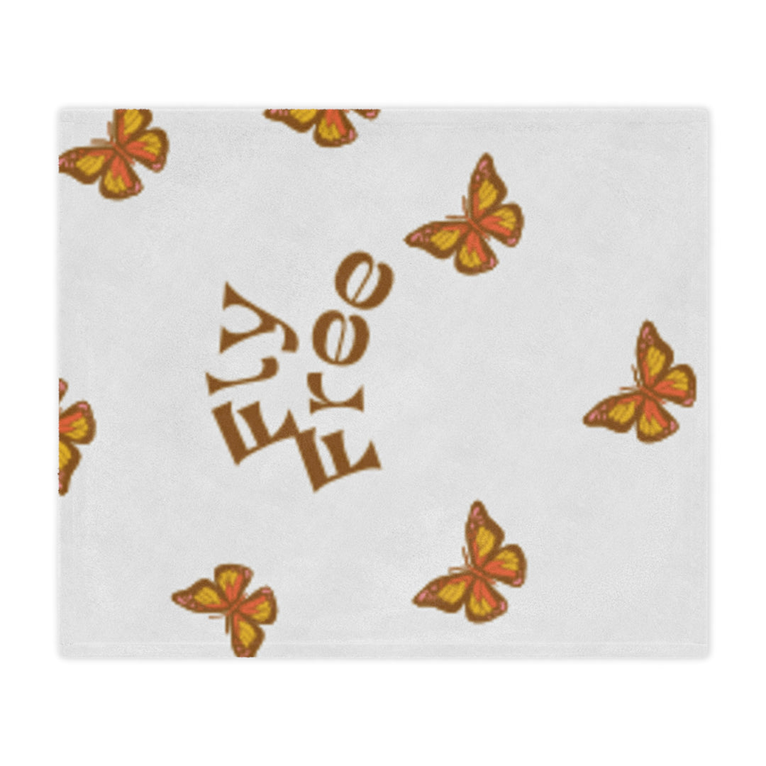 Fly Free Minky Blanket with Butterfly Design - Cozy Throw for Home Decor