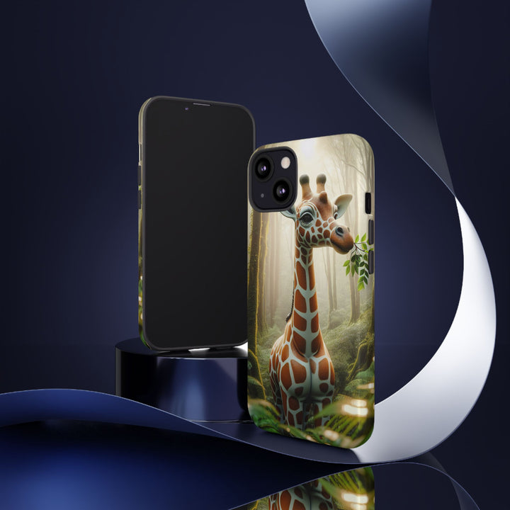 Giraffe Tough Phone Case - Cute Animal Design for Nature Lovers