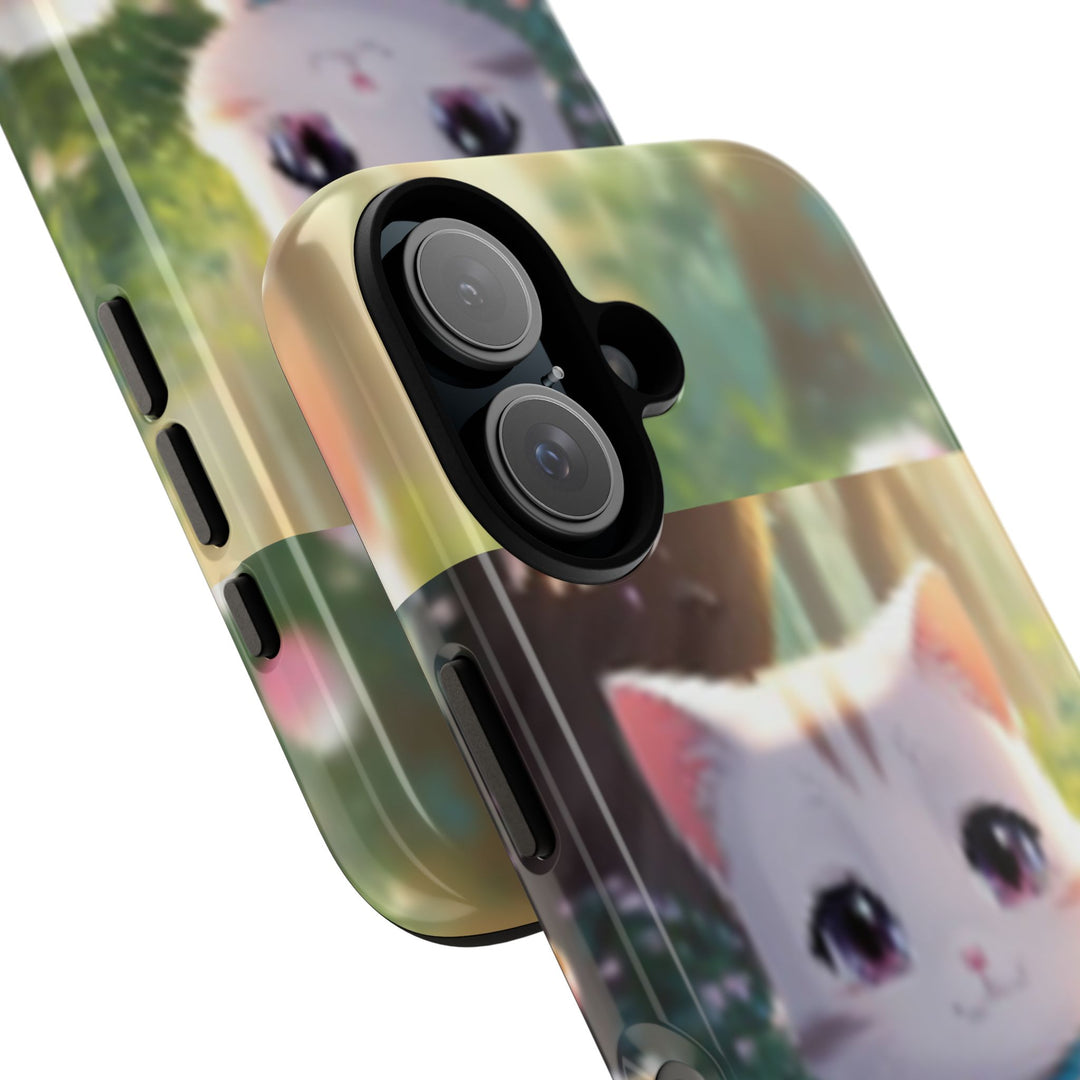 Cute Ai Cat Phone Case - Tough Protection with Floral Design for Cat Lovers