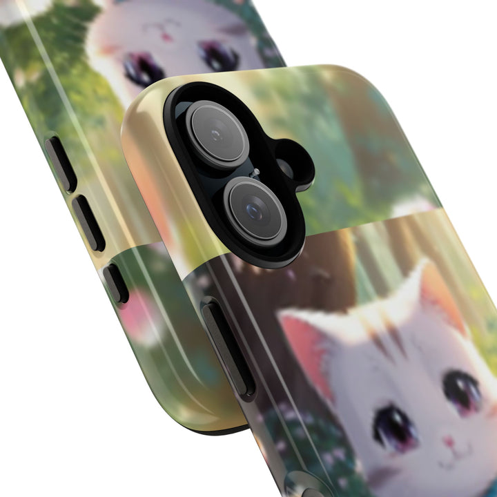 Cute Ai Cat Phone Case - Tough Protection with Floral Design for Cat Lovers