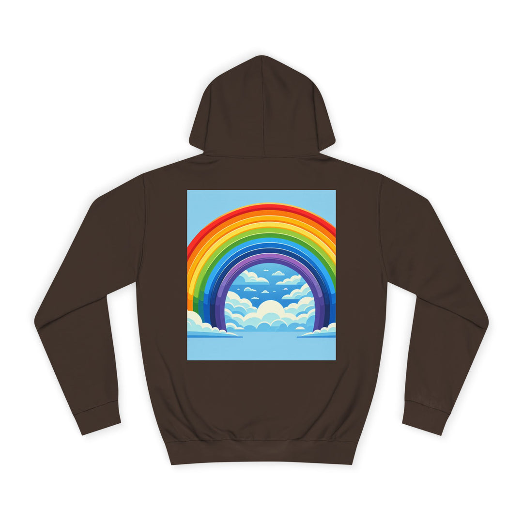 Unisex Love is Love Hoodie - Rainbow College Sweatshirt for Pride, LGBTQ+, Everyday Wear, Gift, Casual Style