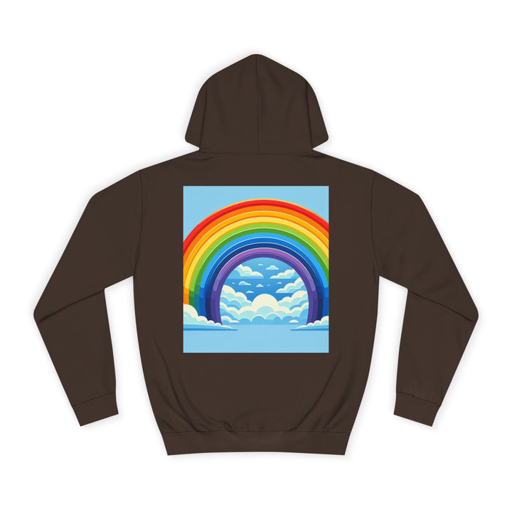 Unisex Love is Love Hoodie - Rainbow College Sweatshirt for Pride, LGBTQ+, Everyday Wear, Gift, Casual Style