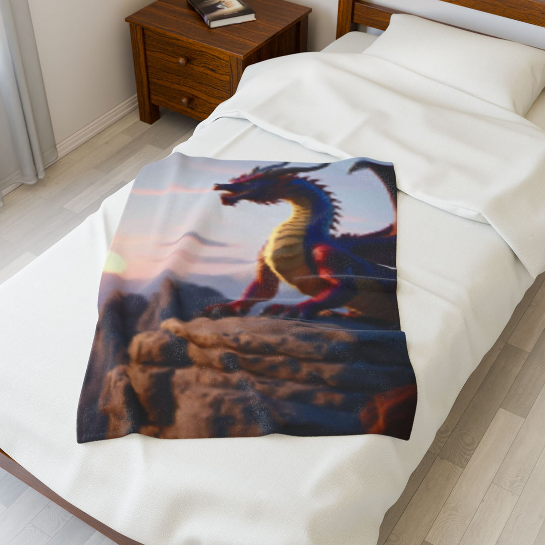 Velveteen Plush Blanket, dragon
