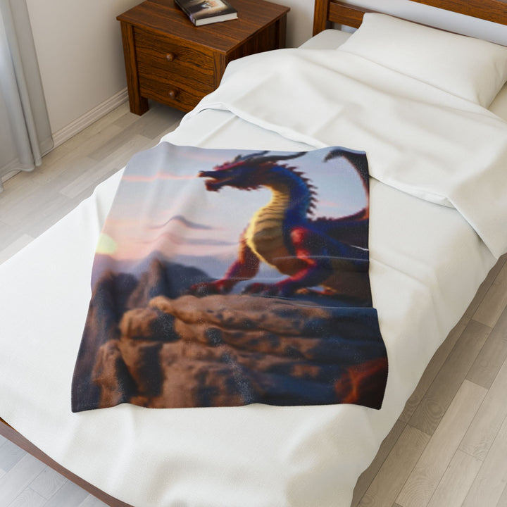 Velveteen Plush Blanket, dragon