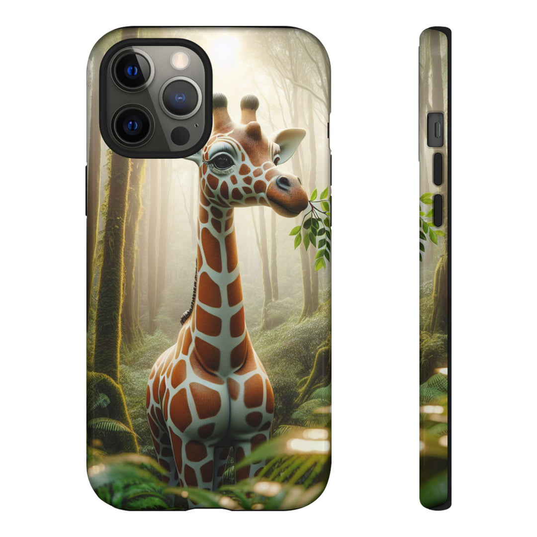 Giraffe Tough Phone Case - Cute Animal Design for Nature Lovers