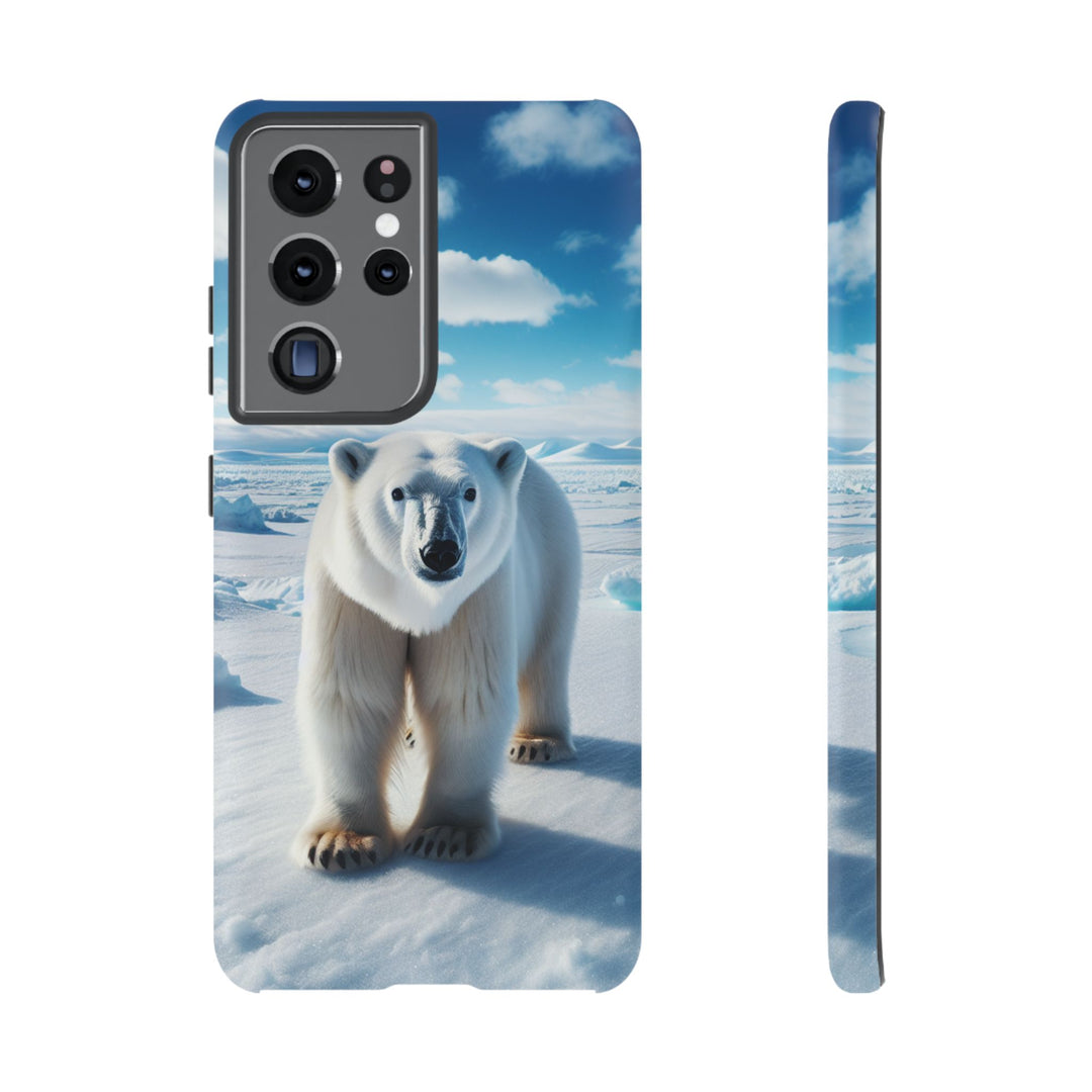 Polar Bear Tough Phone Case - Durable Protector with Arctic Design
