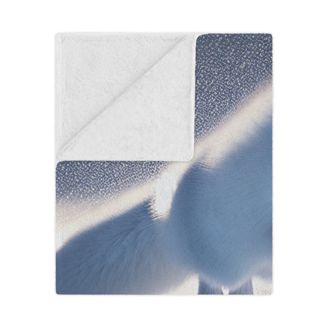 Arctic Fox Minky Blanket - Cozy and Soft Throw for Winter Nights